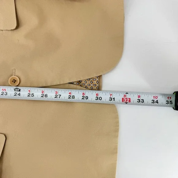 Bar III Slim Fit Mens Tan Cotton Blend 2-Piece Suit coat 42R pants 34W x 32L